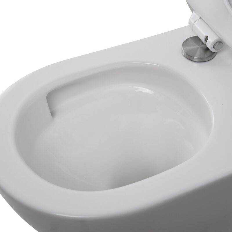 Унитаз подвесной безободковый со смывом TORNADO BelBagno AMANDA-TOR BB051CH-TOR-FC