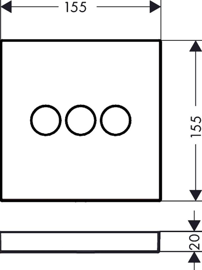 Hansgrohe 15764000S Set HG Select запорный/переключающий вентиль на 3 потребителя (15764000+01800180) Хром