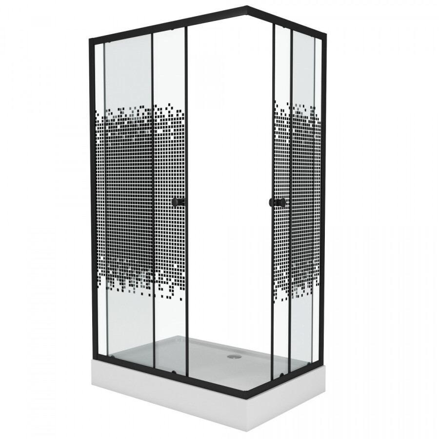 Душевой уголок 100x80 Niagara NG 018-14Q BLACK _0181452Q