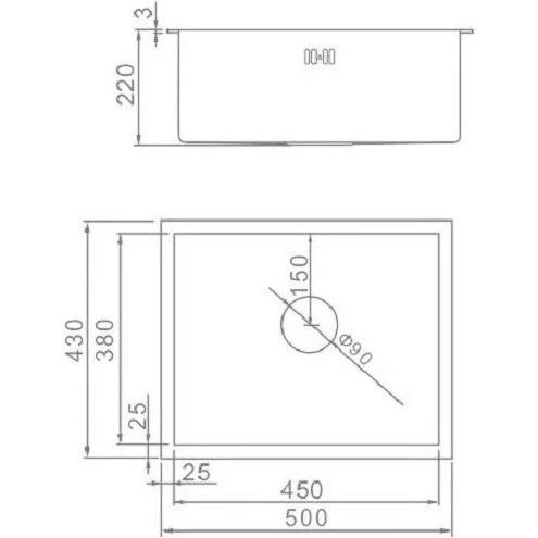 Мойка для кухни из нержавеющей стали Gerhans K35043