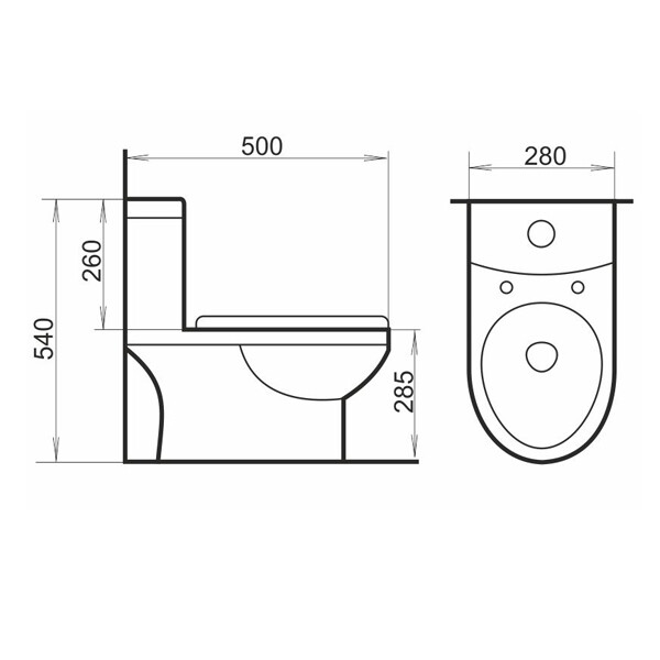 Детский унитаз моноблок Comforty 2311W Белый