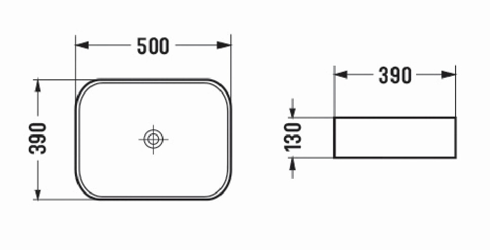 Azario раковина накладная 50х39х13 белая матовая AZ-78109-MW