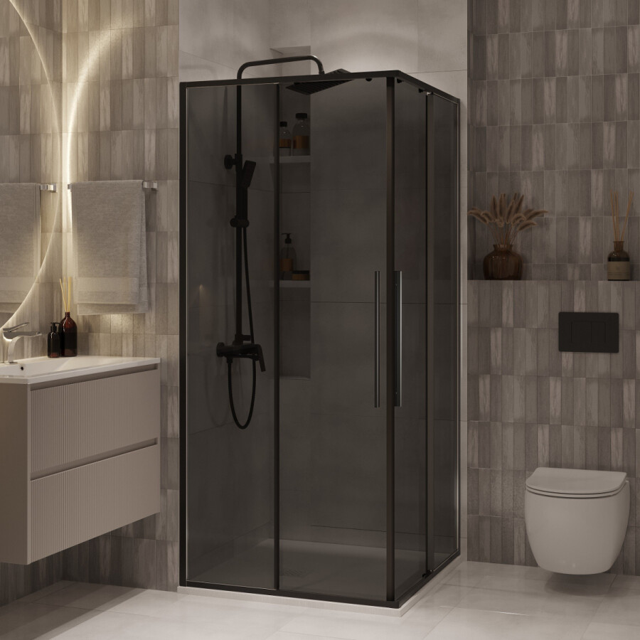Душевой угол 80x80 Niagara Nova NG 2822-34BLACK