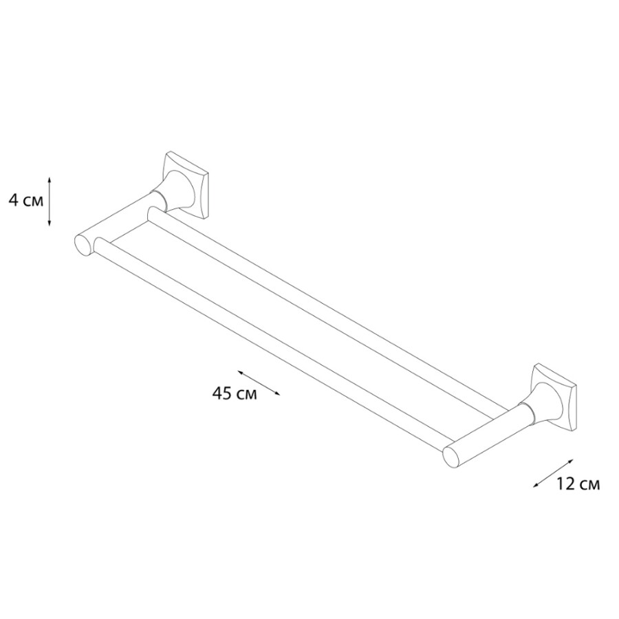 Fixsen полотенцедержатель двойной GR-2002