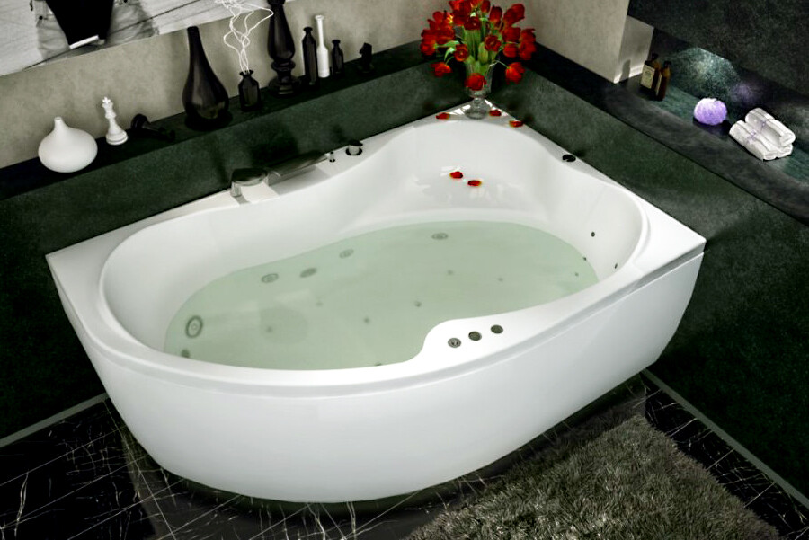 Aquanet Capri 170*110 ванна акриловая асимметричная R