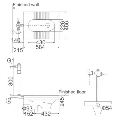 Creo Ceramique SQ9300 Чаша Генуя с гидрозатвором