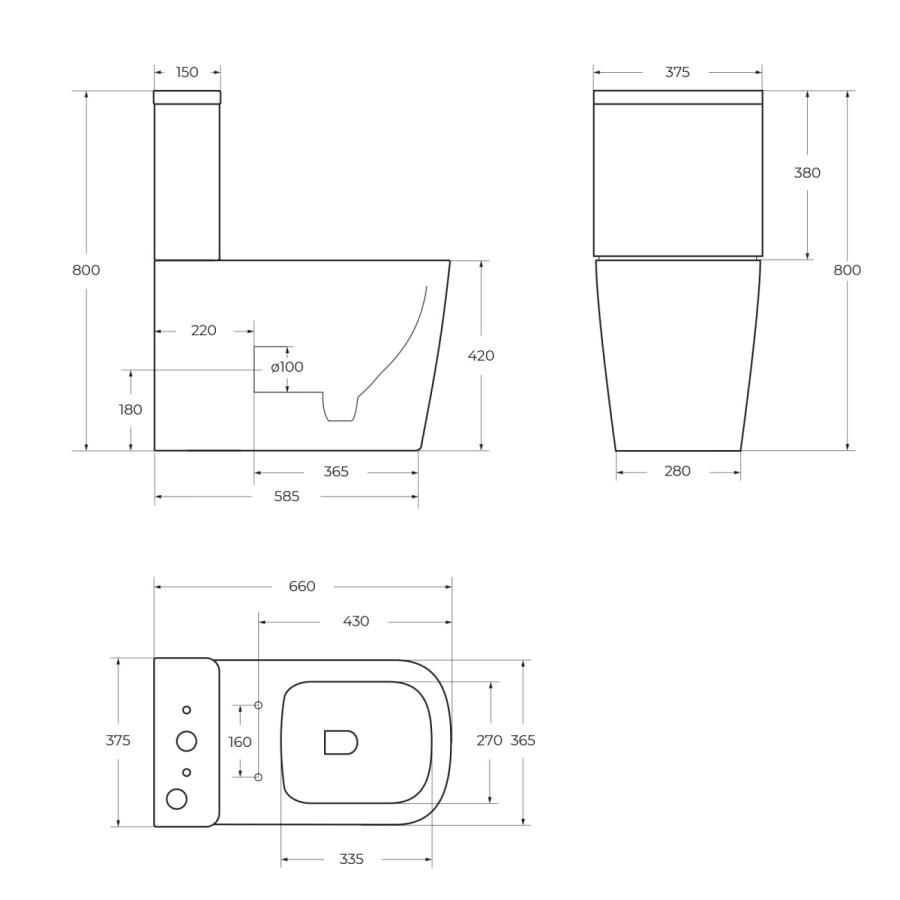 Унитаз-компакт безободковый BelBagno ALBANO BB120CPR BB120T