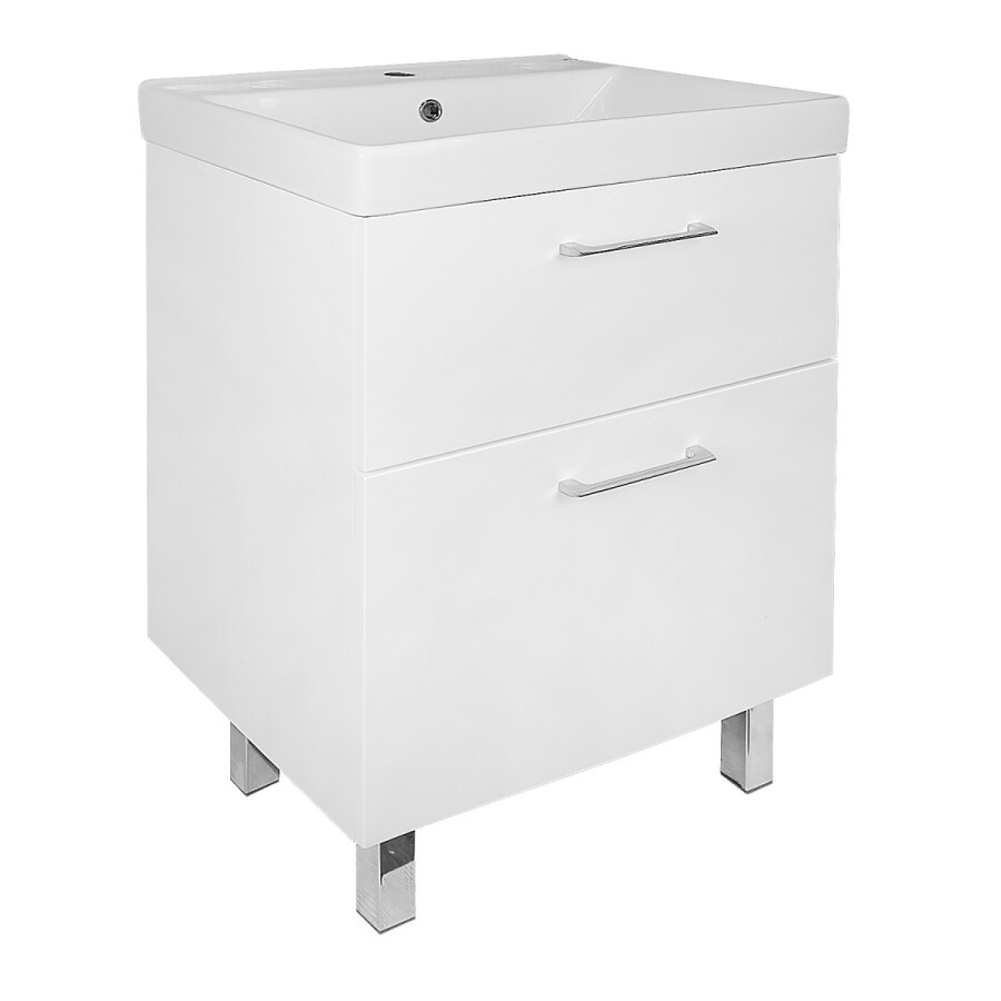 Комплект Azario Тумба Ника 60 Н 610х480х860 напольная, с раковиной Tempo 60 CS00091368