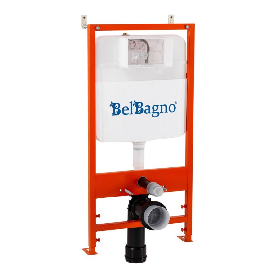 BB026/BB071CR Система инсталляции для подвесных унитазов BelBagno BB026 с кнопкой смыва BB071CR