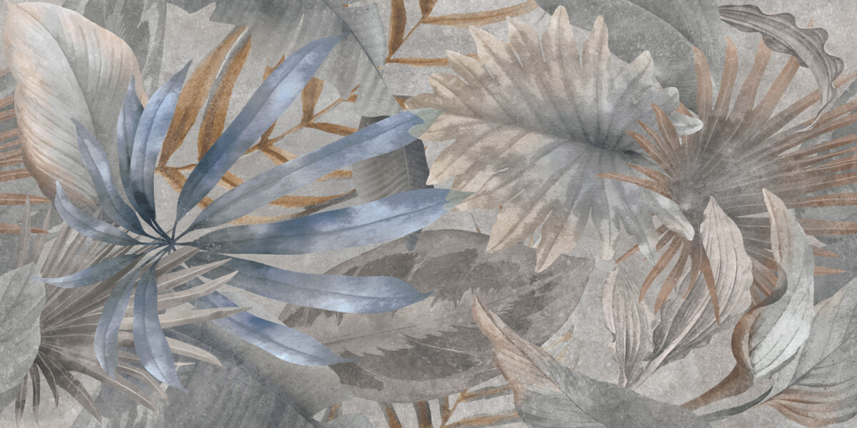 Delacora Bahamas Floristry Dark Керамогранит 600 x 1200 x 9.5 D120240G