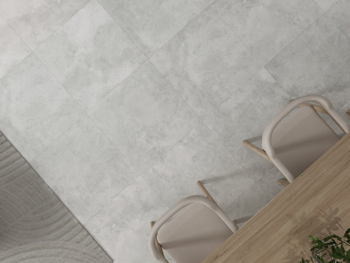 Керамогранит Cersanit Studio светло-серый ректификат рельеф 59,8x59,8 A17980