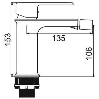 Gerhans K22T смеситель для биде K15022T