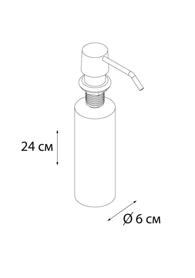Fixsen дозатор для жидкого мыла врезной FX-31012D