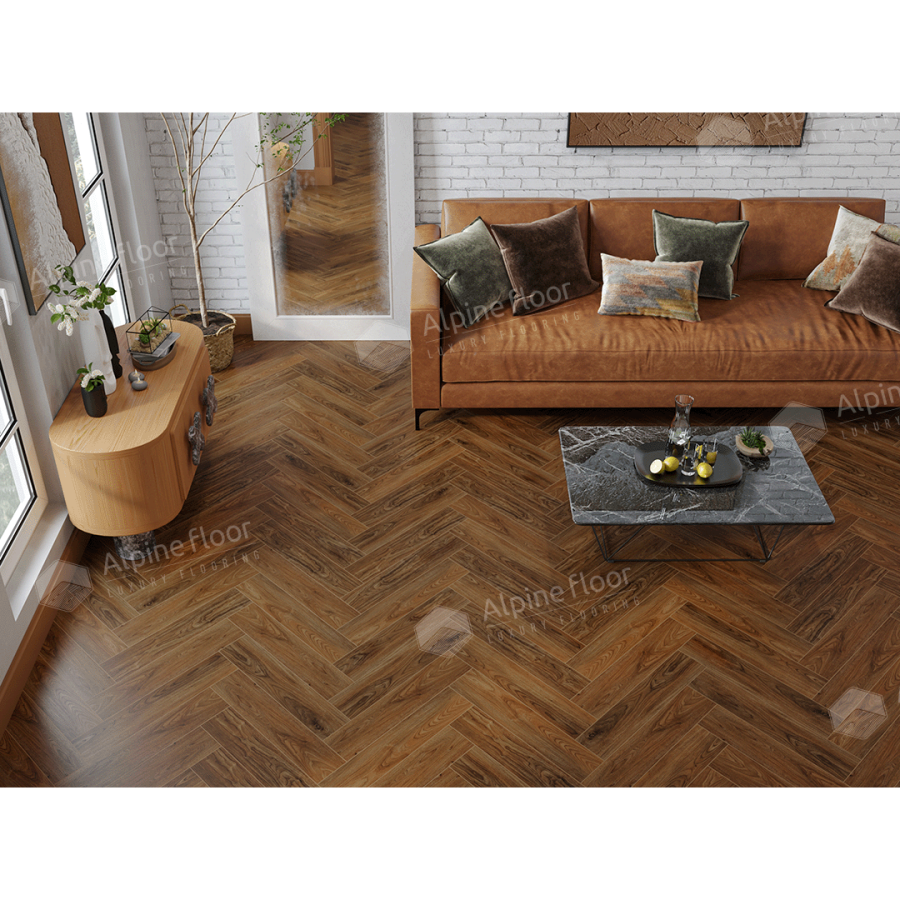 Alpine Floor Nut SPC ламинат Орех Кенари ECO 22-4AB 600 х 125 х 4.0 mm