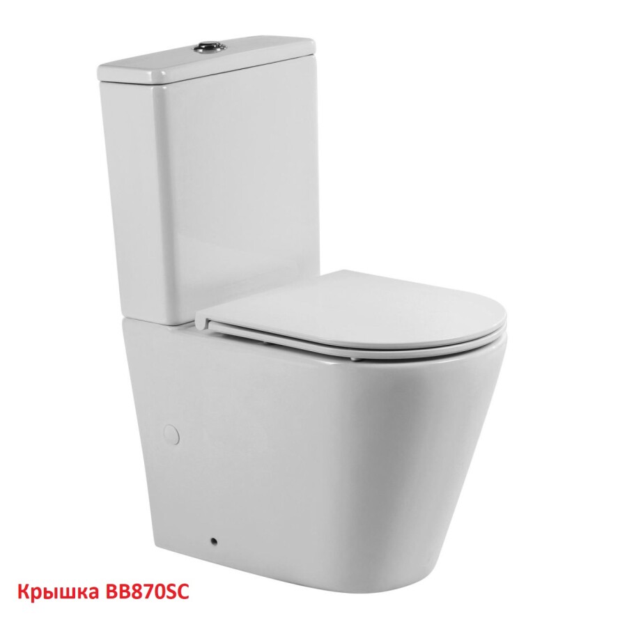 Унитаз-компакт безободковый BelBagno FLAY-TOR BB2149CP-TOR BB2149T