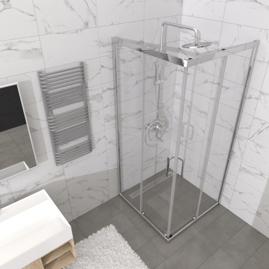 Душевая Ширма Triton pro Фикс-Хром 100х100 Щ0000073522