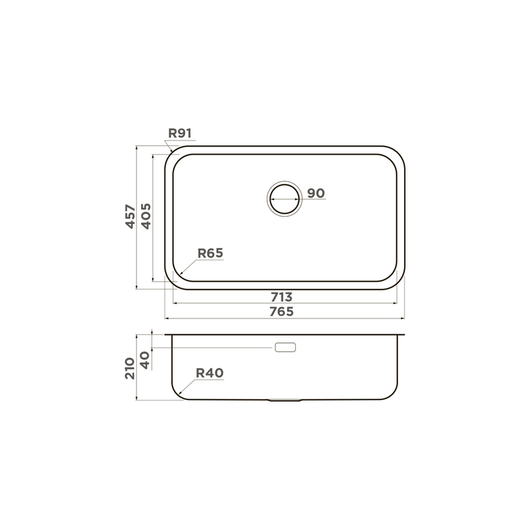 Omoikiri OMI 76-U/I IN мойка кухонная нержавеющая сталь 4993500