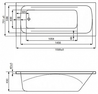 Roca Line 160*70 ванна акриловая прямоугольная Z.RU93.0.298.5