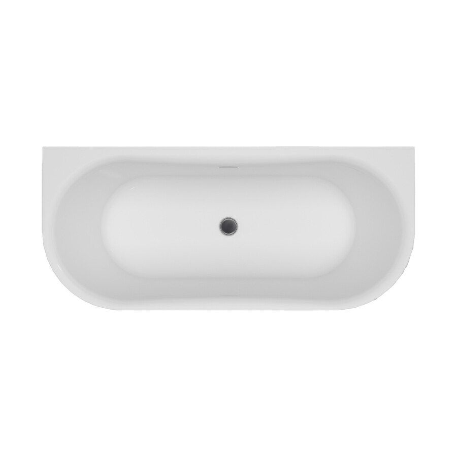 Ванна акриловая Azario Engels 1800x750x580 пристенная, в комплекте с сифоном и металлической рамой ENG18075