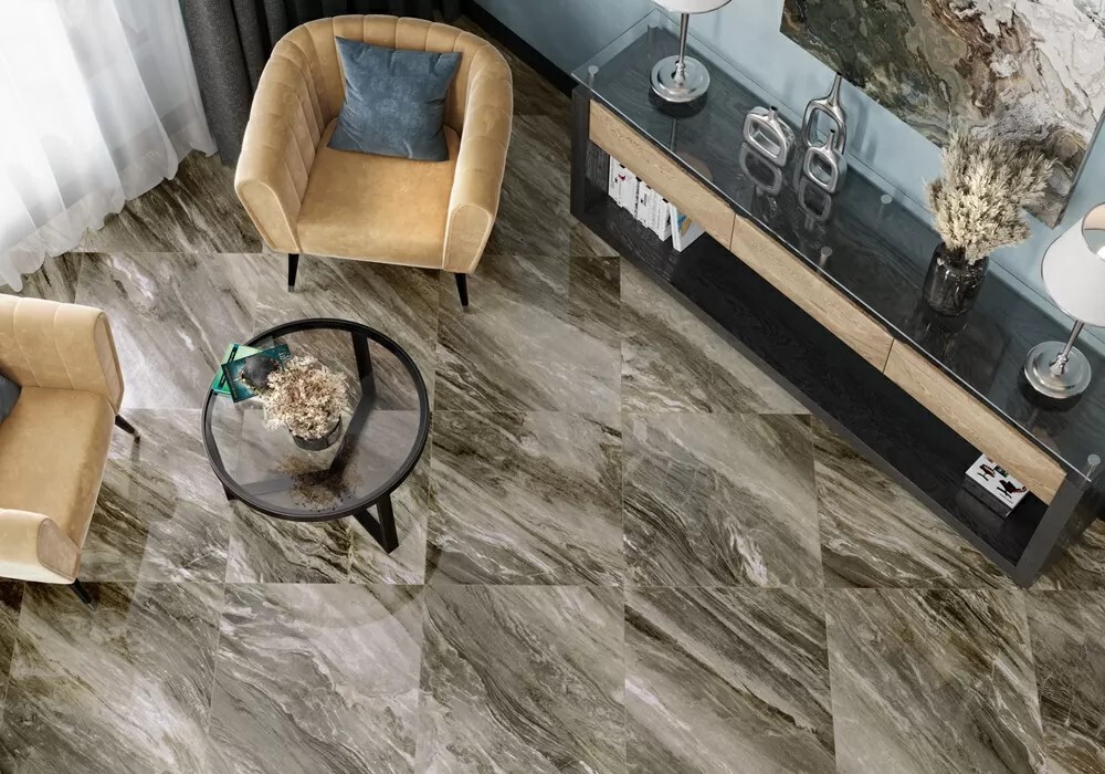 Керамогранит 6060DVN31HG LCM Davinci Gold Суперполированный 600 x 600 x 8 мм.