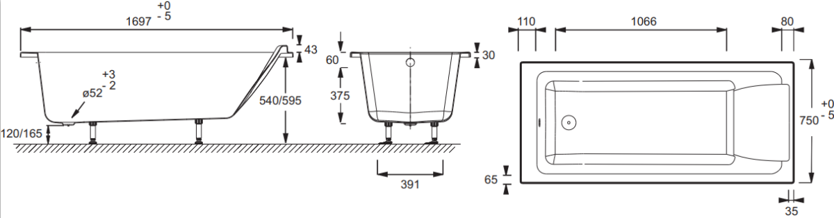 Jacob Delafon Sofa E6D084RU-00 фронтальная панель для ванны 180 см