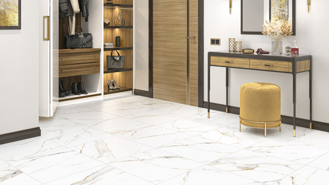 Alma Ceramica Extra Calacatta керамогранит 57х57 см GFA57ECL04R