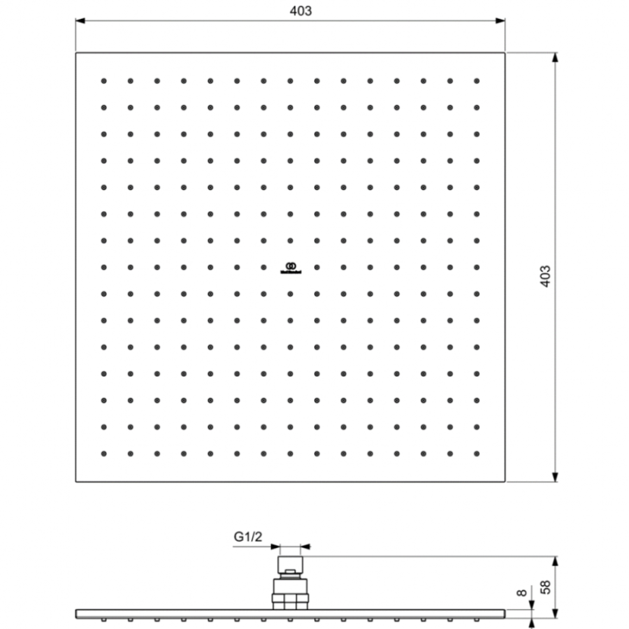 Ideal Standard душевая лейка A5806GN