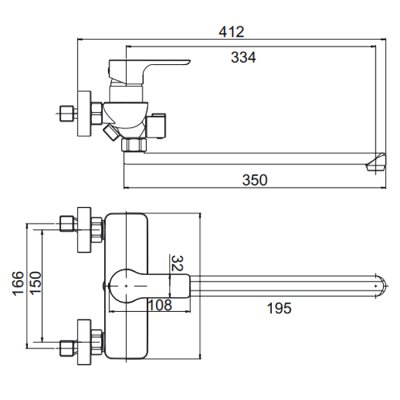 Gerhans K15 смеситель для ванны K13115