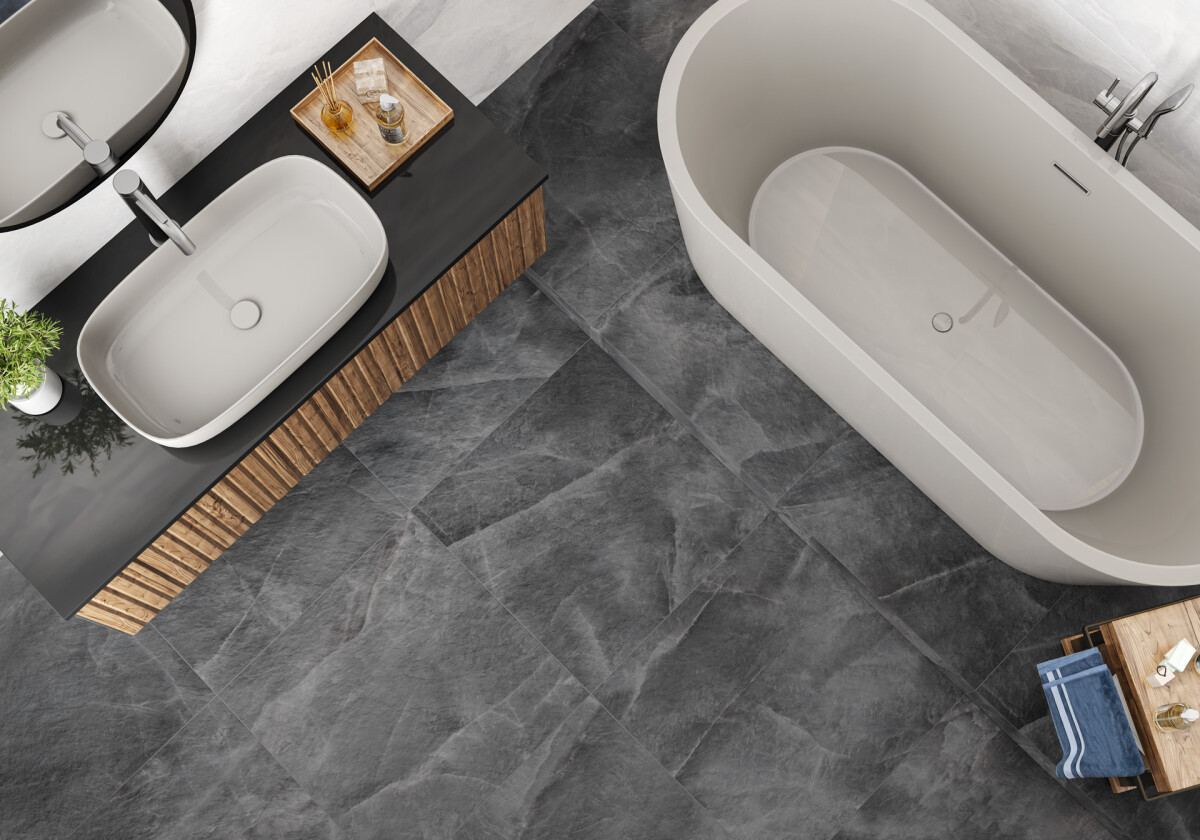 Delacora Salt Lead Матовая карвинг Керамогранит 600 x 600 x 9.5 D60247M