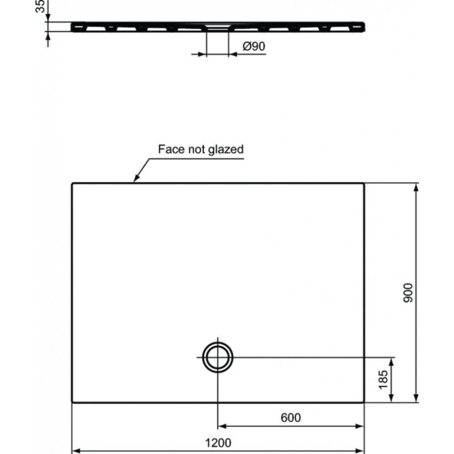 Ideal Standard Strada душевой поддон 120х90 T2577YK