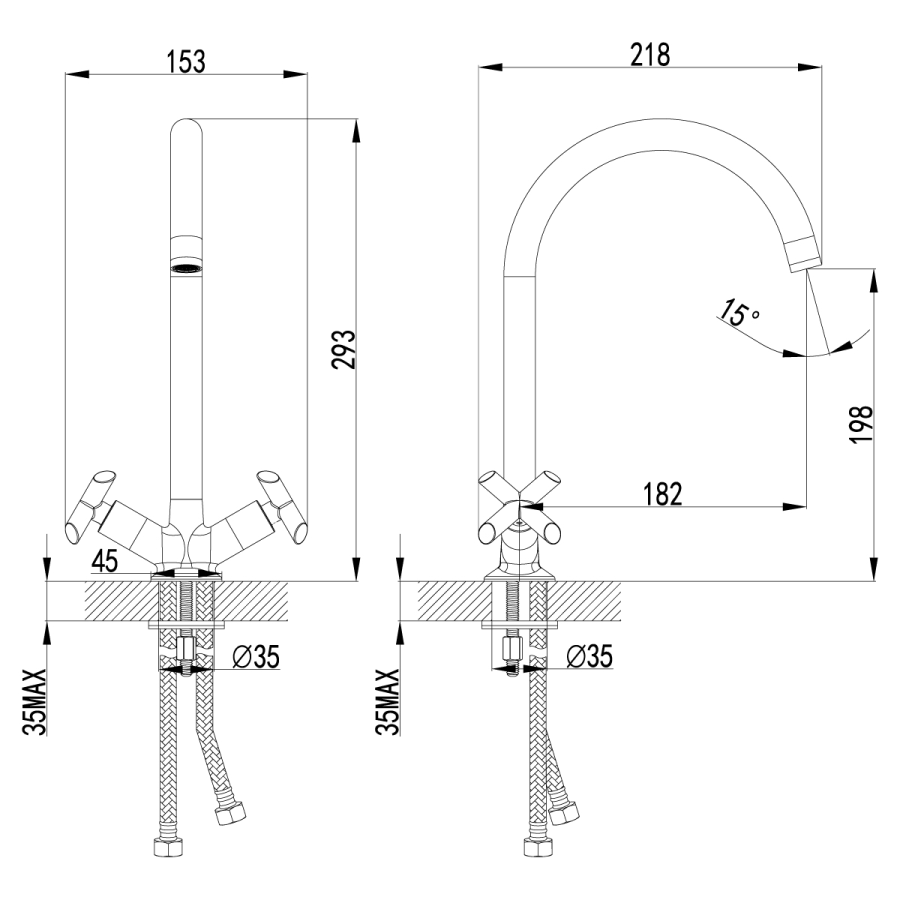 Lemark Practica смеситель для кухни LM7504C