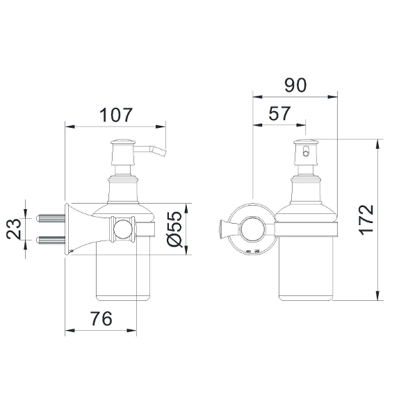 Imprese Podzima Ledove ZMK01170131 дозатор для мыла настенный