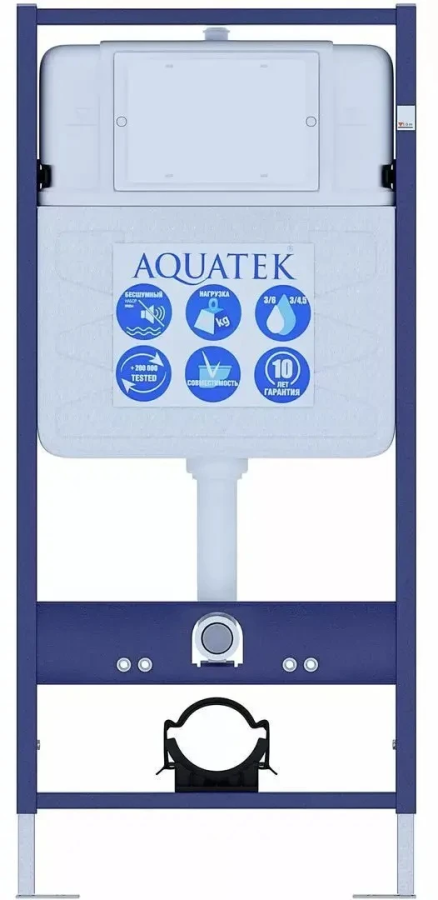 Комплект Set AQUATEK БЕТТА Белый унитаз + инсталляция + крышка