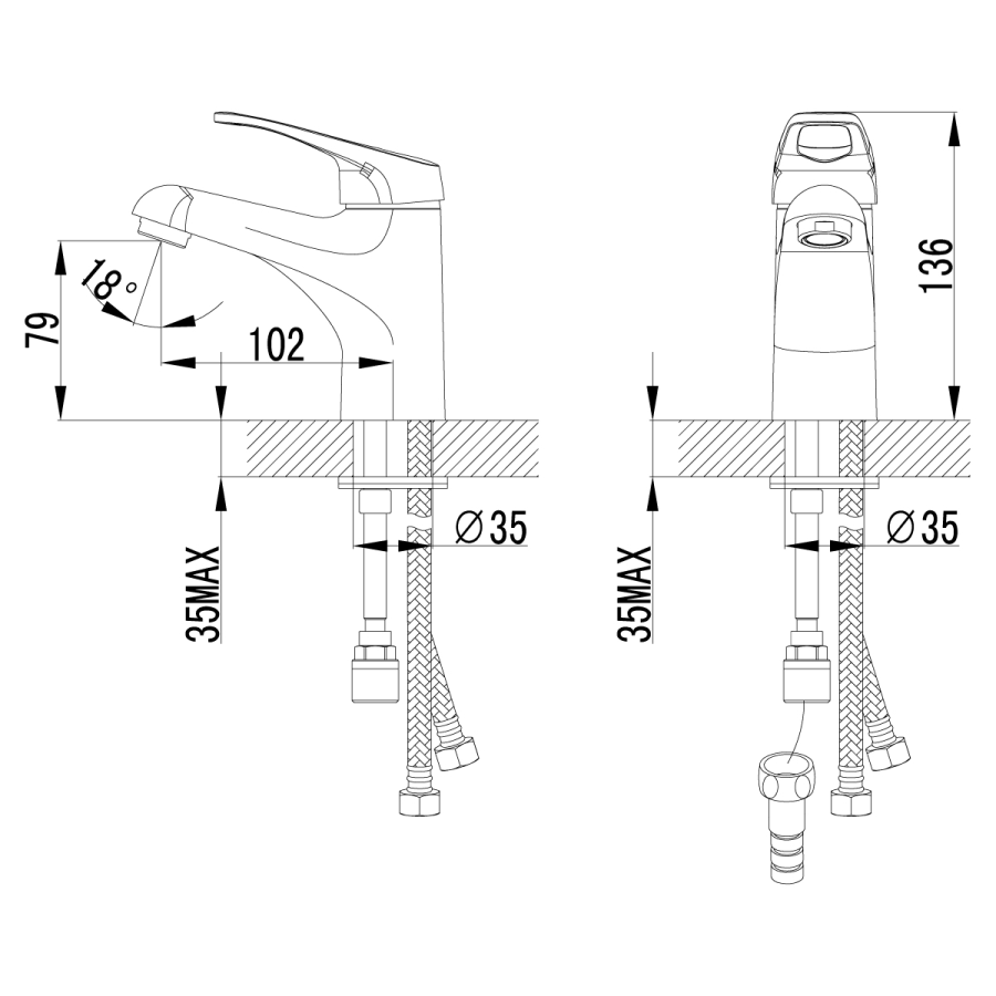 Lemark Omega смеситель для раковины LM3116C