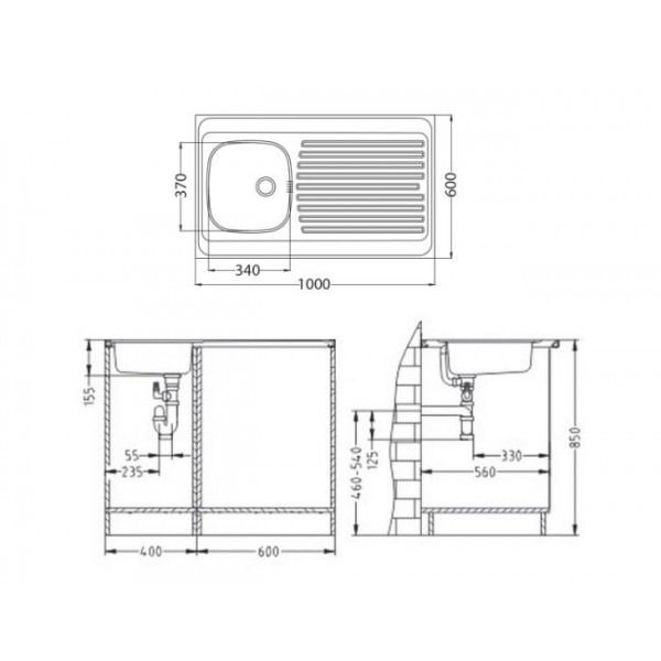 Alveus Classic 70 мойка кухонная 1108745