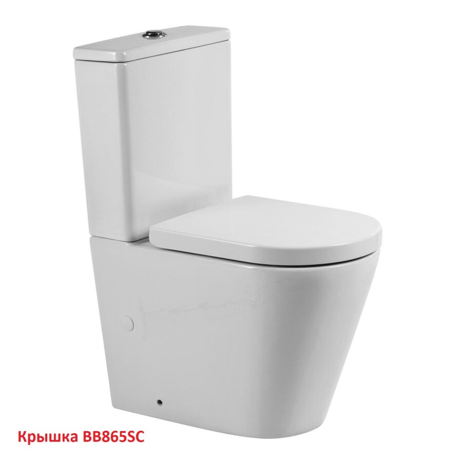 Унитаз-компакт безободковый BelBagno FLAY-TOR BB2149CP-TOR BB2149T