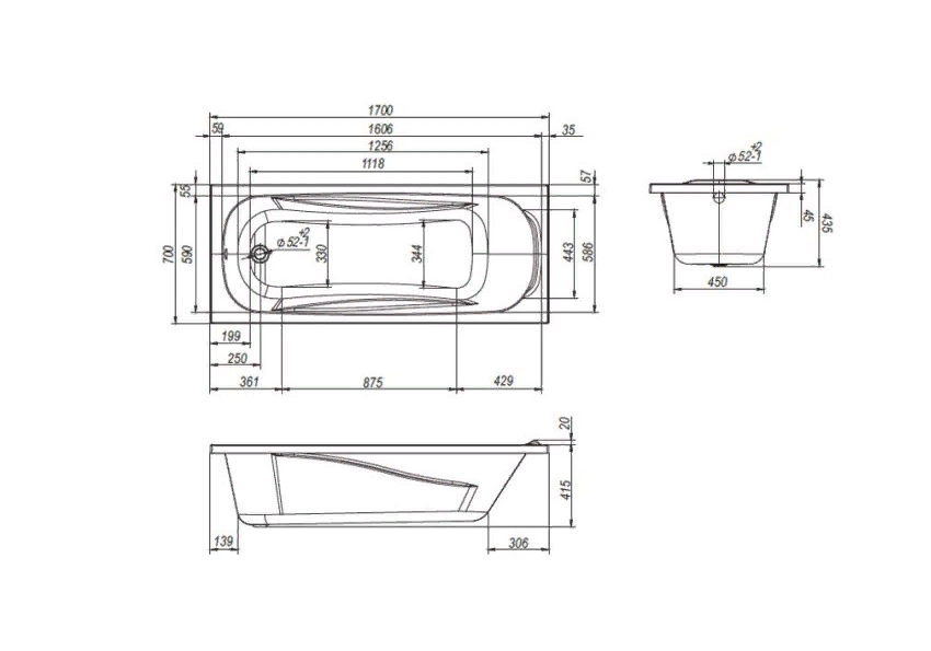 Loranto Arctica 170*70 ванна акриловая с каркасом и экраном CS00025380