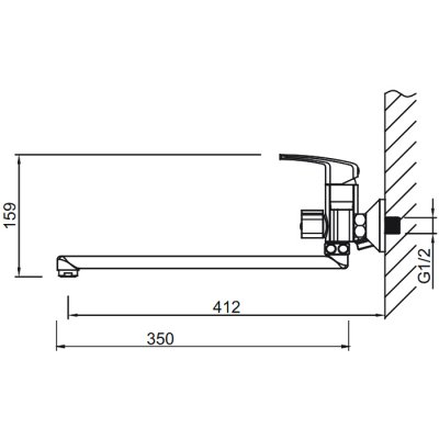 Gerhans K06 смеситель для ванны K13106