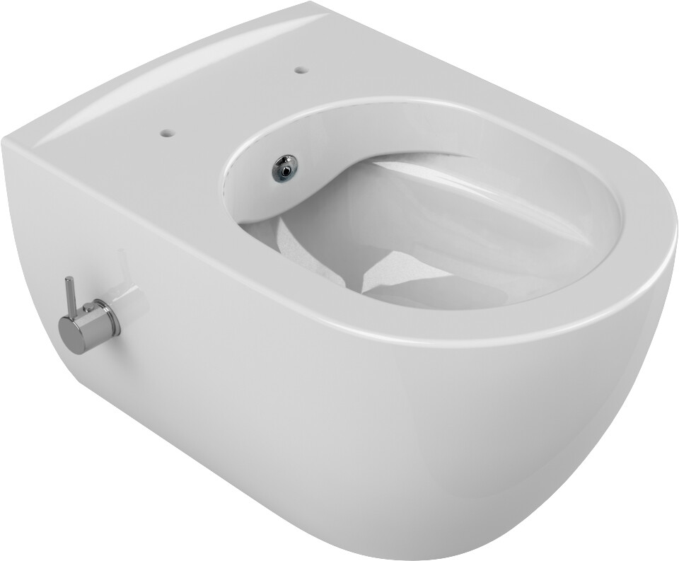Унитаз подвесной с функцией биде Boheme Bianca Белый глянец c крышкой 961-SET-2-W