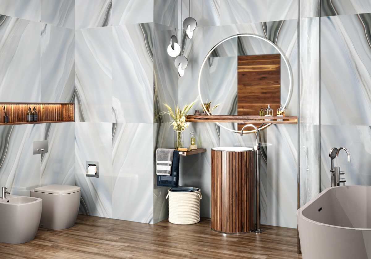 Керамогранит 60120ANG11P LCM Angel Agate Latte Полированный 600 x 1200 x 7 мм.