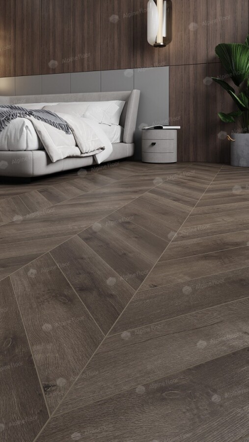 Alpine Floor Chevron Alpine SPC ламинат Дуб Антарес ЕСО 18-9 600х127х5 mm