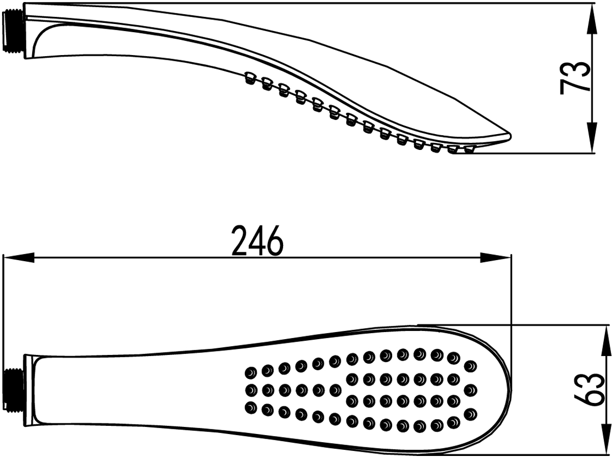 Lemark душевая лейка LM8006C