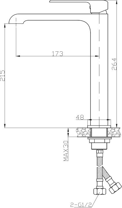 BelBagno Dory DOR-LMC-CRM смеситель для раковины