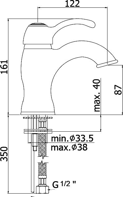 Paffoni Flavia FA071CR смеситель для раковины хром