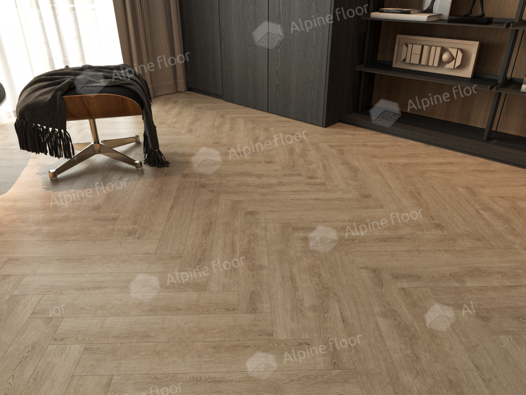 Ламинат Alpine Floor Herringbone 12 Pro (NEW), LF106-07A Дуб Прованс 606 х 101 х 12 mm