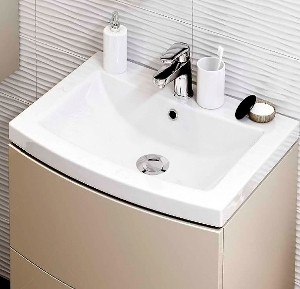 Умывальник Cersanit Easy 55 см с переливом и отверстием 2025 2025