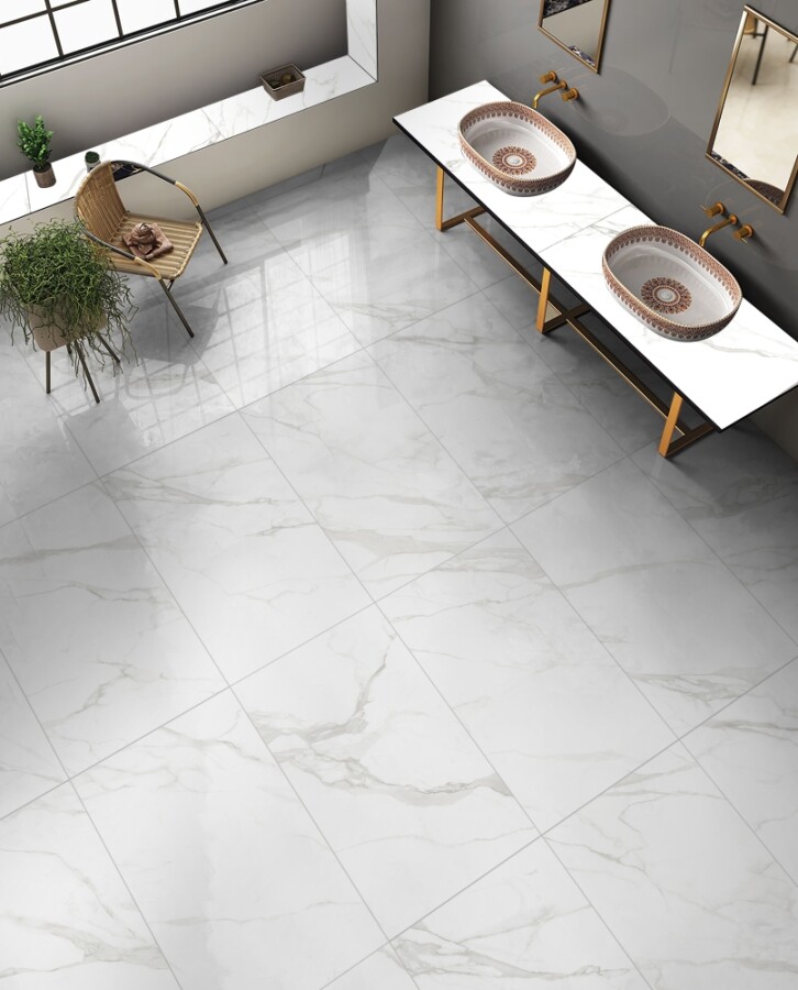 Керамогранит 7930138702428 Eurotile Kinder White Glossy 60x120