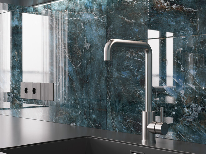 Керамогранит Cersanit Inverno полированный HG синий ректификат 60x120 A17438