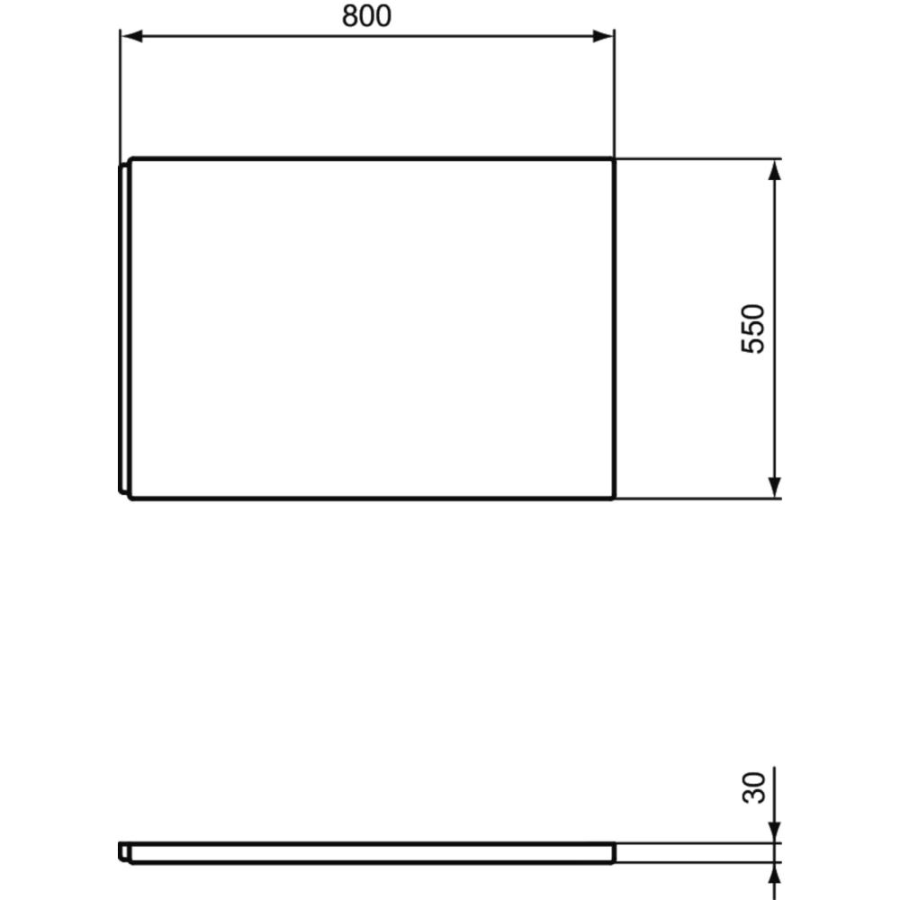 Ideal Standard панель боковая для ванны i.life 80 см T479001