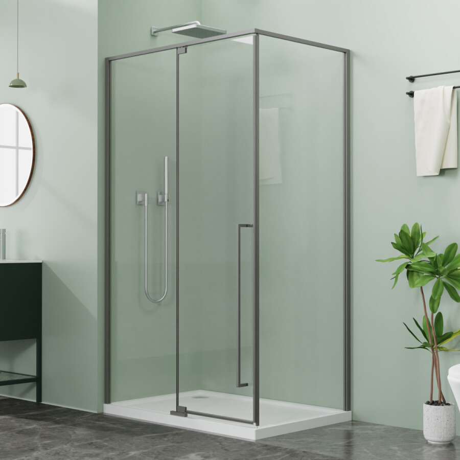 Azario Душевое ограждение Azario MALE 1200х800х1950 Графит матовый AZ-J50-12080-MGR-CL